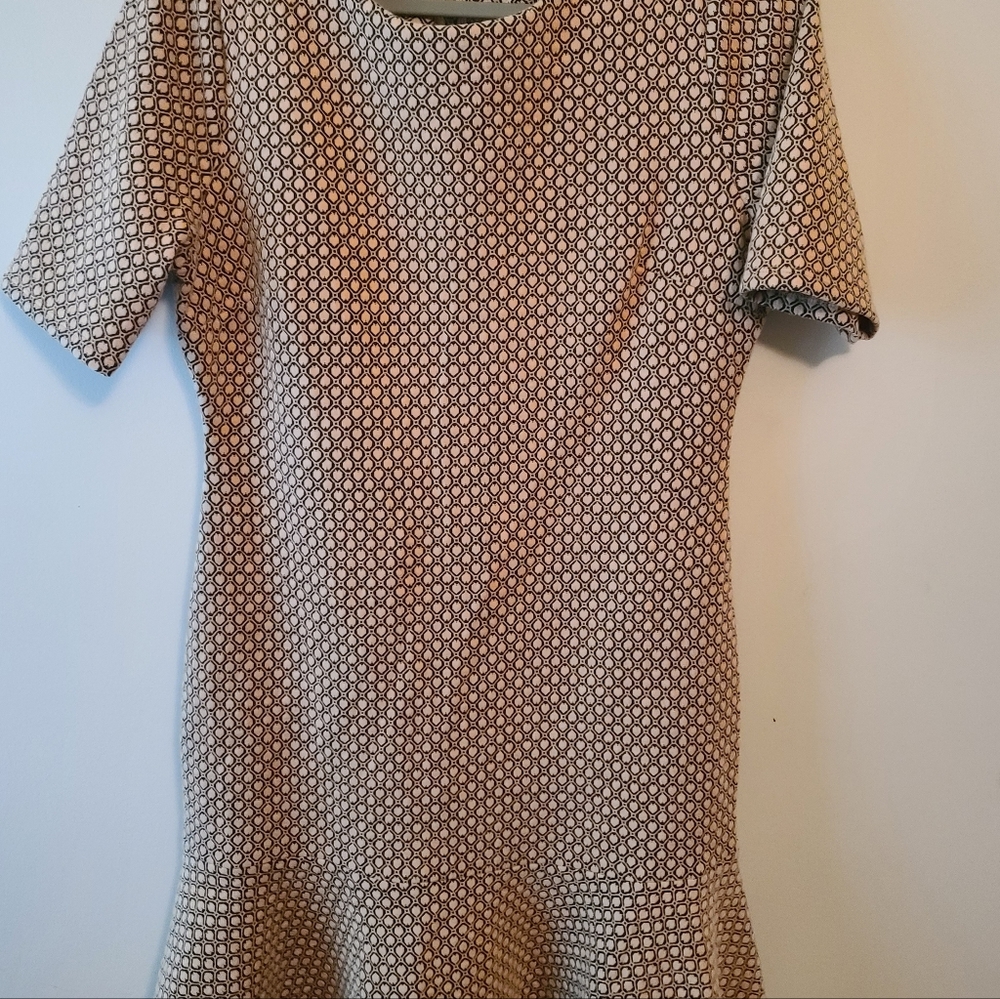Ivanka Trump Flounce Hem Kint Dress